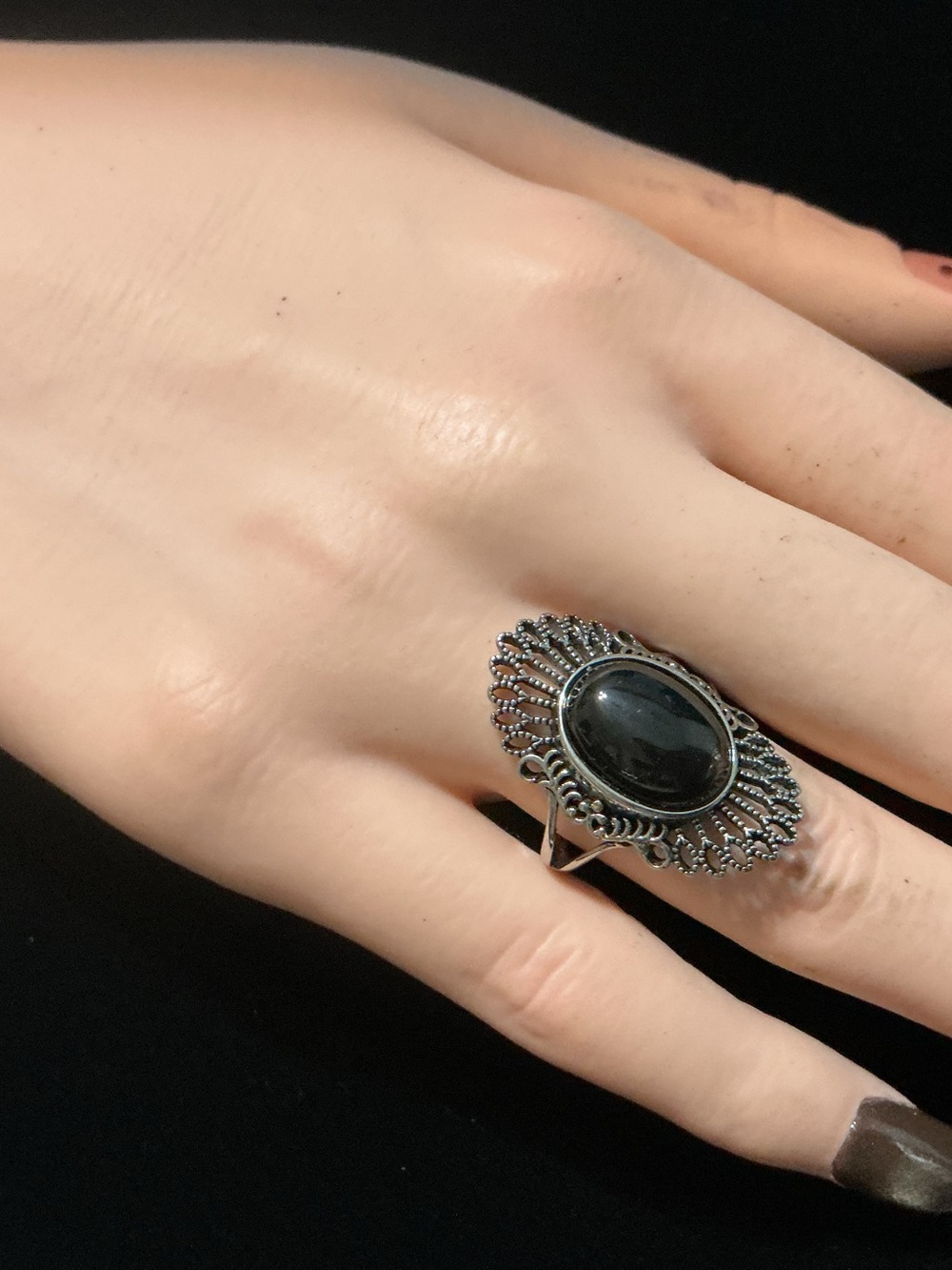 Adjust. Smokey Quartz ring
